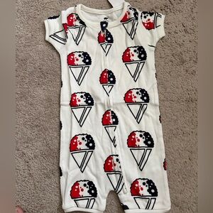 Charming Ice Cream Print Kids Bodysuit